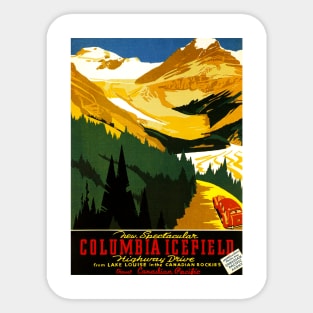 Vintage Travel - Columbia Icefield Sticker